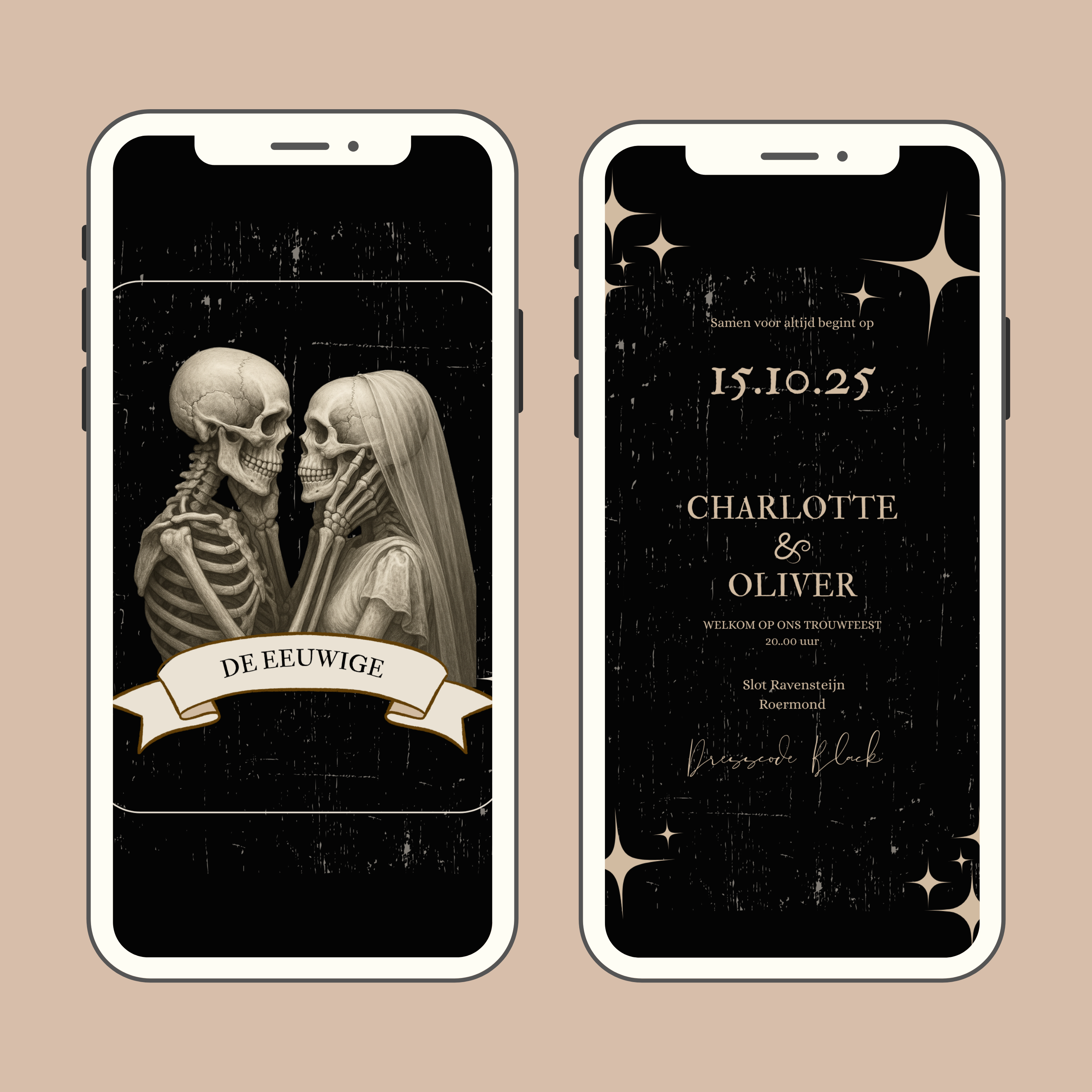 Digitale Trouwkaart Tarotkaart "De Eeuwige".